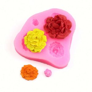 Moule à savon en silicone fait main en forme de fleur, facile à démouler, personnalisable OEM/ODM - Product Image 1