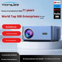 Projecteur intelligent Android 1080P pour home cinéma 2026, 400 lumens ANSI, design portable, diffusion d'écran 5G/WiFi pour usage mobile et bureautique