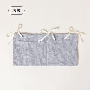 Literie pour berceau/berceau double couche en coton biologique antistatique, style esthétique coréen-américain, 500 fils au pouce carré, avec poche à rabat pour couches - Product Image 4