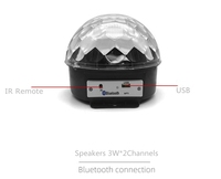 JK106 lumière RVB bluetooth haut-parleur magique led boule disco lumière