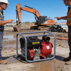 Pompe à <span class=keywords><strong>eau</strong></span> portable à essence de 3 pouces (80 mm) pour l'agriculture, l'irrigation, la ferme, la maison et le jardin, faible consommation de carburant - Product Image 1