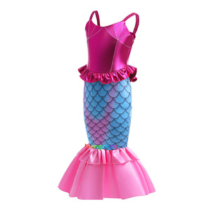 Déguisement de petites filles jarretelles sirène princesse habiller pour filles fête d'anniversaire Cosplay Halloween Arial TV & Movie Costumes - Product Image 5