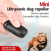 Dispositif anti-aboiement portable mini 8M de portée, répulsif sonique multifonctionnel pour chiens et chats, en plastique, OEM