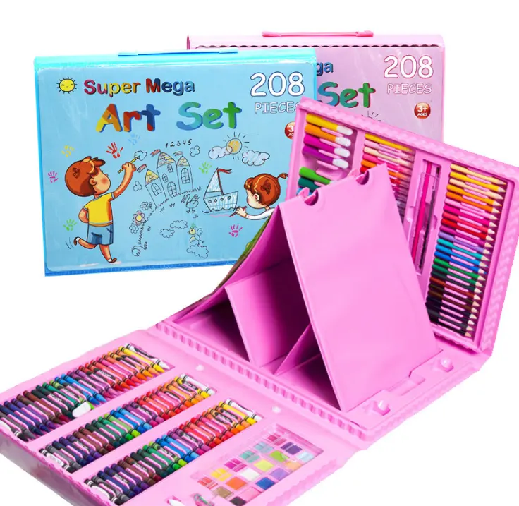 wholesales drawing pencil set Kids Draw Pencil Art Stationery Art set Board Doodle Supplies Set for kids canetas