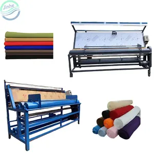 Textile meter counter fabric rolling cloth roll winding inspection machine saloon fabric roller inspection measuring machine