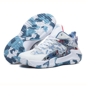 2024 haut de gamme nouveau <span class=keywords><strong>basket</strong></span>-ball graffiti caoutchouc couple respirant haut confortable rue plate-forme chaussures de course pour hommes - Product Image 2