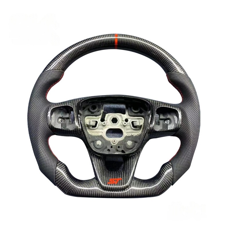 Fibra de carbono + cuero perforado