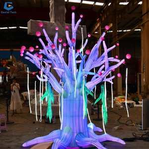 CCfl145 Ngoài Trời Giáng Sinh Trang Trí Thắp Sáng Cây Cây Ma Thuật Lụa Lễ Hội Đèn Lồng Cho Công Viên - Product Image 3