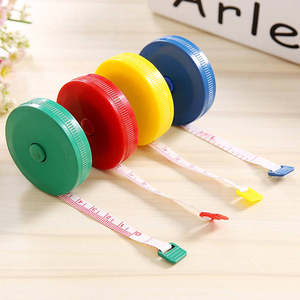 Mini cinta de medición para costura, Logo personalizado, forma redonda, colorida, 150cm - Product Image 5
