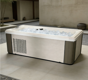 Outdoor Ice Bath Tub with Chiller <b>White</b> <b>Acrylic</b> Cold Plunge System for Backyard Patio - Product Image 1
