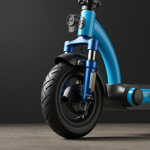 Trottinette électrique adulte HIKERBOY <span class=keywords><strong>Foxtrot</strong></span> Plus bleue, moteur sans balais 500W, vitesse maximale de 25 km/h, batterie amovible, trottinette électrique pliable - Product Image 5