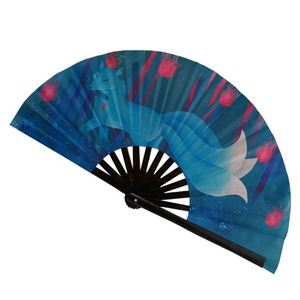 Nature Bamboo Hand Fan Custom Printed Folding Clack DIY Style for Home Decoration New Year Occasions Business Promotional <b>Gifts</b> - Product Image 4