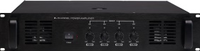 Amplificateur de puissance PA 4CH 4*240W Système de sonorisation 100v avec entrées indépendantes à 4 canaux et contrôle du volume, 70V/100V/4ohms.