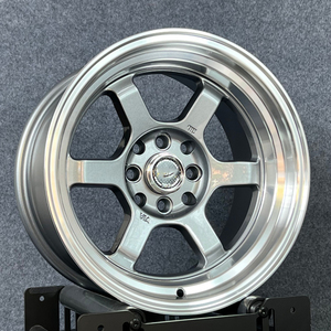 Jantes Flow Formed 15x8J 4x100, 15 pouces ET0, jantes JDM à déport profond, jantes en alliage d'aluminium 4x114.3 TE37V, application Aftermarket - Product Image 3