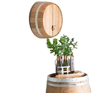 Placas de madeira personalizadas em formato de barril