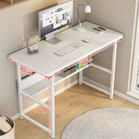 Bureau d'écriture rectangulaire pour chambre d'étudiant, bureau de maison, petit bureau simple pour location