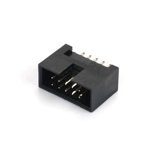 Connecteur de type <span class=keywords><strong>JTAG</strong></span>, encastrable, 2,54 mm, 10 broches, pour câblage carte-circuit imprimé, mâle, 180 degrés, droit vertical, Sullins - Product Image 2