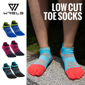 WRELS Wholesale Coolmax Compression Five Toe <strong>Socks</strong> Unisex Workout <strong>Training</strong> <strong>Sock</strong> Outdoor Running Elastic Low Tube Five Toe <strong>Socks</strong> - Product Image 1