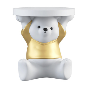 卸売大床動物トレイ装飾品収納リビングルーム家の装飾新築祝いギフト45cmクマトレイ像 - Product Image 5