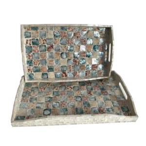 คุณภาพสูงที่ดีที่สุดขายมุกหรูหราเสิร์ฟถาด Handmade จากเวียดนาม - Product Image 6