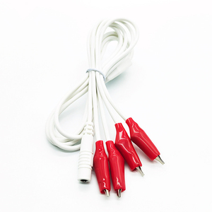 Maßgefertigte 4-in-1 Weiße Krokodilklemmen zu 2mm 4mm Bananenstecker Kabel Krokodilklemme Testkabel - Product Image 2