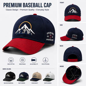 Fabricante de Gorras, Gorra de Béisbol Personalizada de 6 Paneles, Gorra de Béisbol Ajustable, Gorra Bordada con Logotipo Personalizado - Product Image 2