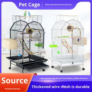 Bonne vente champignon <span class=keywords><strong>cage</strong></span> à oiseaux nichoir moussue moules moderne métal luxe en acier inoxydable perroquet <span class=keywords><strong>Pigeon</strong></span> <span class=keywords><strong>Cage</strong></span> mangeoire - Product Image 3