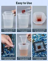 Distributeur de nourriture pour aquarium, ventouse flottante pour vers rouges, support polyvalent pour aliments pour poissons, tasse doseuse