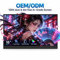 Moniteur portable tactile 16 pouces IPS FHD Plus 1920x1200 60Hz avec double USB-C et HD-MI pour ordinateur portable, idéal pour le bureau et les professionnels – Prix usine