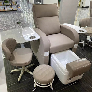 Silla de Pedicura con Masaje y Spa, Silla de Manicura de Cuerpo Completo, Cómoda, de Cuero PU - Product Image 1