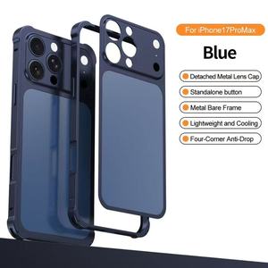 Plaque arrière métallique originale de haute qualité – Autocollant de remplacement pour <span class=keywords><strong>iPhone</strong></span> 13/14/15/16 Pro/Max pour transformer en IP17 Pro/17 Pro Max - Product Image 2