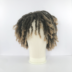 All'ingrosso sintetico Afro crespo riccio 12 pollici <span class=keywords><strong>parrucca</strong></span> colorata <span class=keywords><strong>parrucca</strong></span> Afro Twist capelli sintetici <span class=keywords><strong>parrucca</strong></span> per <span class=keywords><strong>uomo</strong></span> nero - Product Image 1