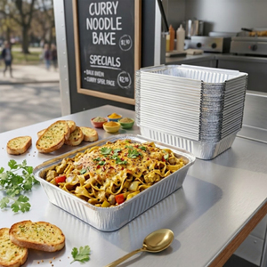 <span class=keywords><strong>Pot</strong></span> en aluminium de 30 oz/900 ml avec couvercle, capacité 8*6 pouces, <span class=keywords><strong>pot</strong></span> en aluminium jetable pour la cuisson et le transport des aliments, plateaux à gâteaux - Product Image 1