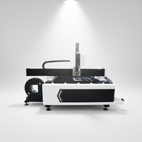 Machine de découpe laser à fibre CNC 1530 intégrée pour plaques et tubes, pour le traitement du métal, de l'acier au carbone et de l'acier inoxydable