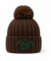 Bonnet en acrylique tricoté avec logo personnalisé, chaud et épais pour l'hiver, protection des oreilles pour adultes, mignon chapeau pour enfants, broderie