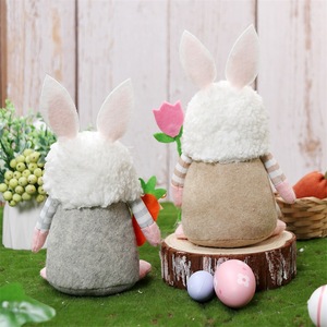 2024 Neue Ostern gesichtslose Gnome-Kaninchenpuppe handgefertigt wiederverwendbar Heimdekoration Frühjahr hängender Hase Spielzeug-Schmuck Kindergeschenke - Product Image 3