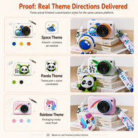 Aangepaste digitale kindercamera C1 Super Mini schattig design dubbele camera's OEM ODM 2.4 inch IPS scherm speelgoed 0-12 maanden