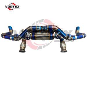 Système d'échappement arrière haute performance Vortex Grade 5 Titanium 1.2mm Blue Burnt Luxury pour AUDI R8 V10 5.2L 2015-2019 - Product Image 3