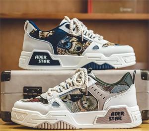 Scarpe da uomo traspiranti dal design casual, scarpe sportive da ragazzo con suola spessa per aumentare l'altezza - Product Image 3