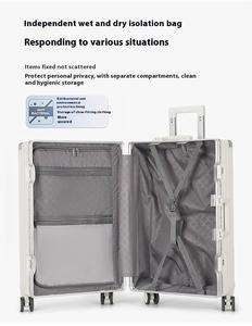 Valise de Voyage OMASKA Personnalisée en ABS, 20, 22, 24, 28 Pouces, HAUTE Qualité, à Roulettes, en Aluminium - Product Image 5