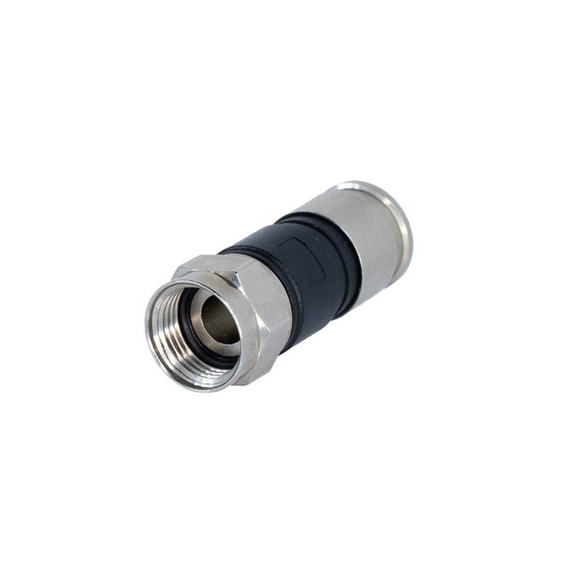 Waterproof F Male Connector with Compressed Mounting RG59 RG6 RG11 Coaxial Cable Digital F Plug for Fiber Optic Equipment
