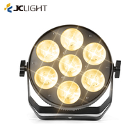 Lumière de surface COB 7*50W blanc chaud et blanc froid, en aluminium plat, 7 yeux LED COB Par Light, Peaky Blinders Audience Flat Cob Par Light