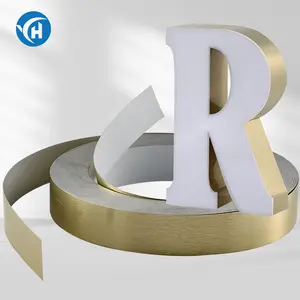 Custom Waterproof Aluminum Coil Channel Mirror Sign Letter For Business Logo Metal Reflective Signage Solution