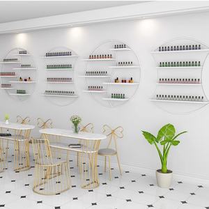 Meuble de salon de manucure élégant et simple, en vente flash, support en métal pour vernis à ongles, présentoir à vernis à ongles - Product Image 3