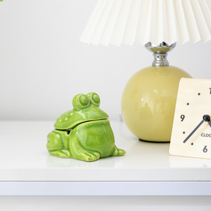 Créatif <span class=keywords><strong>Cendrier</strong></span> en céramique en forme de <span class=keywords><strong>grenouille</strong></span>, objet d'art artisanal pour la maison et le bureau, petit animal de compagnie pour le thé - Product Image 4