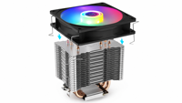 4 Heat Pipe ARGB Tower CPU Cooler with 130mm Hydraulic PWM Fan, 120W TDP, Compatible with LGA115X AM4 Factory in Stock Wholesale