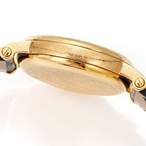 Montre mécanique de style vintage personnalisée de 5e qualité, élégante et polyvalente, avec cadran blanc, calendrier et lunette plaquée or 18 carats - Product Image 4