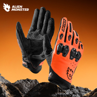 Alien Monster Riding Gear Gants de moto Xs Full Finger Breathable Screentouch Red Bike Riding Gloves for Rider