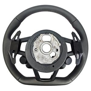 Volant en cuir personnalisé pour <span class=keywords><strong>Audi</strong></span> <span class=keywords><strong>RS</strong></span> A4 A5 A6 C7 B8 R8 S3 S4 S5 Q7 A7 S7 TT RS3 RS5 RS6 RS7 B9 - Product Image 3