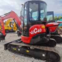 Excavator Mini Bekas Jepang Yanmar Vio40 4 Ton, Mini Crawler Hidrolik, Mikro Mini Compact